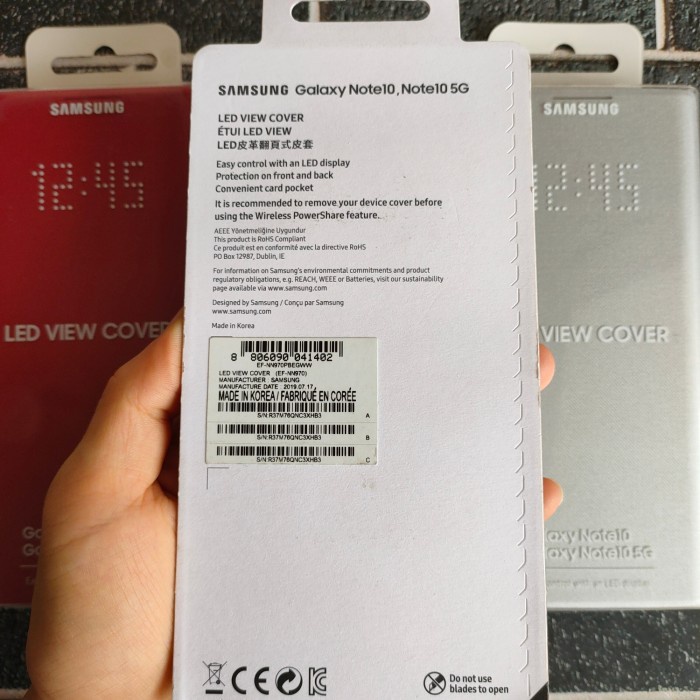 SAMSUNG LED VIEW COVER FOR GALAXY NOTE 10 CASING CASE ORIGINAL