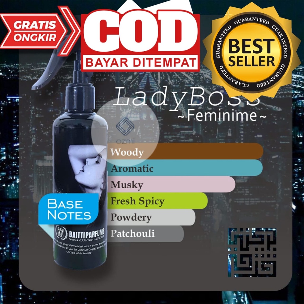 Pengharum Ruangan Baitti Parfum Aroma Lady Boss 250 ml Non Alkohol