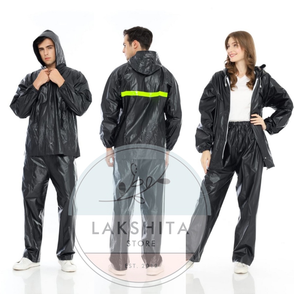Jas Hujan Pria Dan Wanita Setelan Lengan Panjang Dewasa Model Korea Keren Motif Polos Lucu Harga Murah Ukuran Jumbo Bahan PVC Tebal Anti Air Rembes Original Merk Bromo Warna Hitam Putih Silver Biru Promo Diskon Bergaransi Terbaik Terbaru 2023