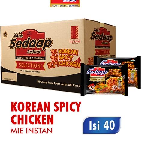 

☑ SEDAAP Mie Instan Korean Spicy Chicken Bag Box Isi 40 pcs ➫