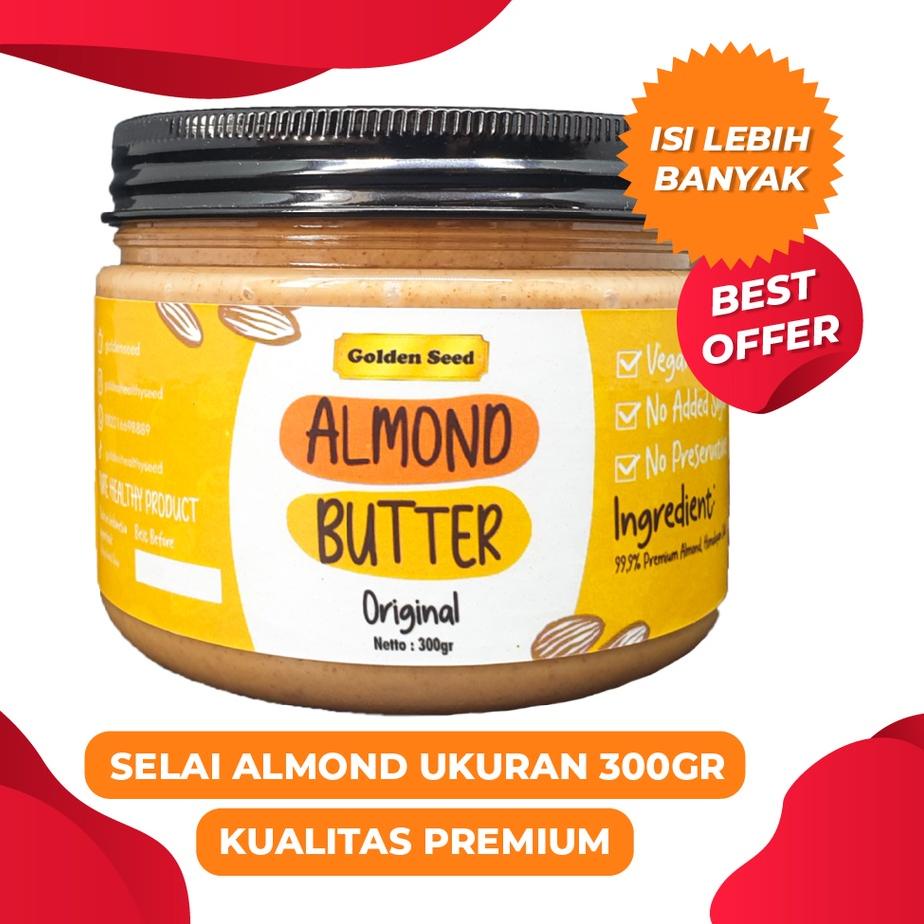 

✷ SELAI ALMOND PREMIUM 300 GRAM - ALMOND BUTTER SUGAR FREE - GLUTEN FREE - VEGAN ➷