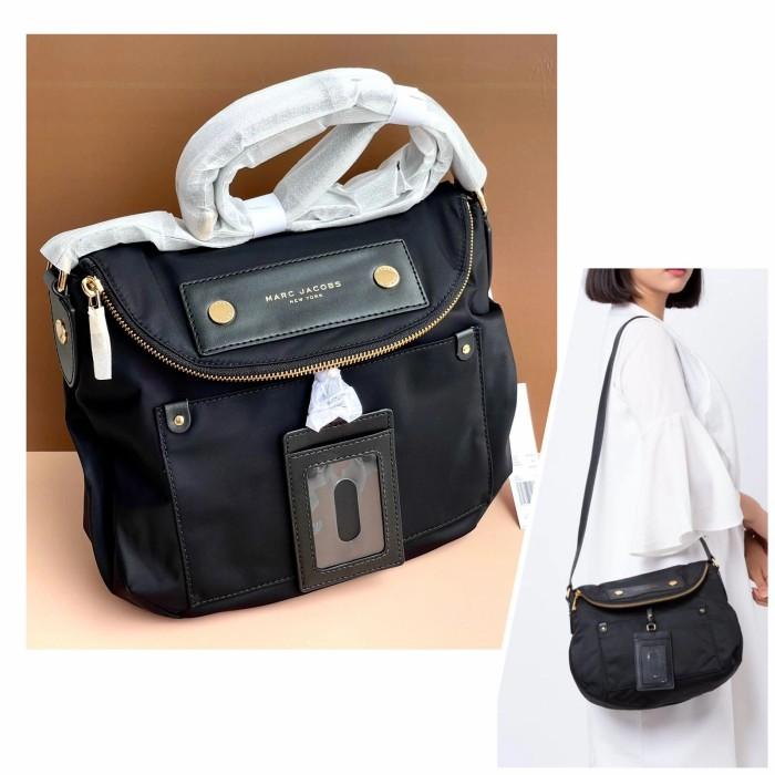 Terlaris Marc Jacobs Preppy Nylon Large Black