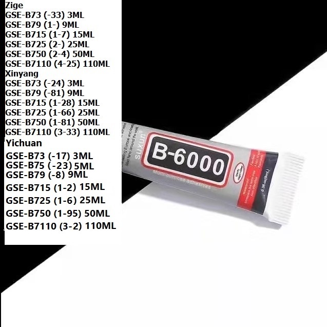 Lem B-7000/Lem DIY Uk. 3-15Ml Harga/Pc