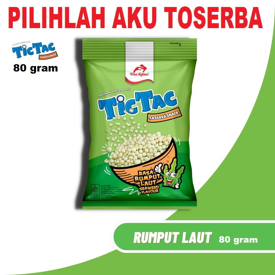 TIC TAC RUMPUT LAUT - ( HARGA 1 DUS ISI 50 BUNGKUS )