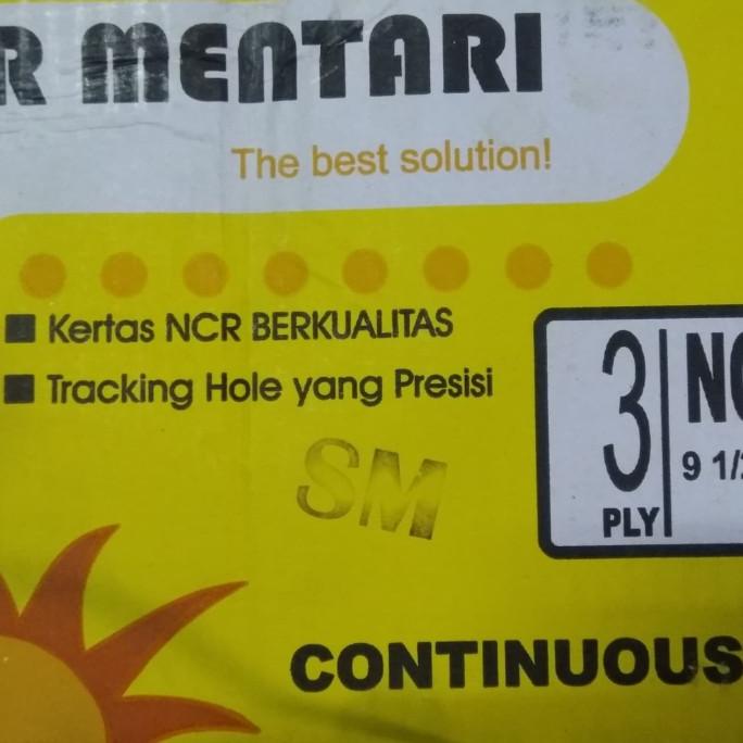 

C. form 91/2 X 11" 3 ply. sinar mentari. buo05