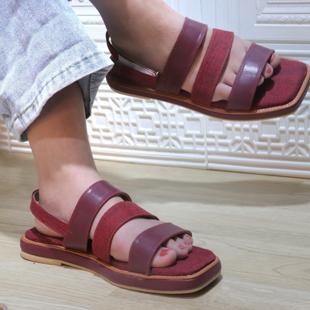 Flat Shoes Wedges Wanita Series Terbaru Size Jumbo Ready RONA SBM STORE