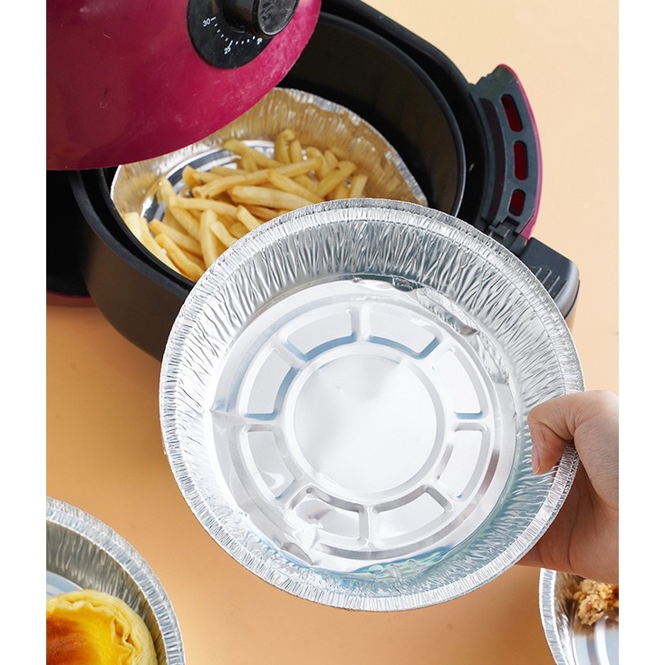 Alumunium Foil Tray isi 10 Pcs Tahan Panas Wadah Loyang Sekali Pakai Mangkok Aluminium Foil Cup Kemasan Wadah Aluminium BBQ Panggang Serbaguna TERLARIS TERMURAH