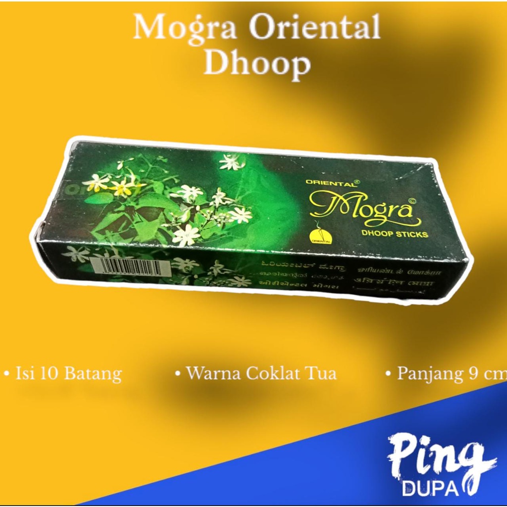 Dupa Mogra Oriental Dhoop Isi 10 Batang