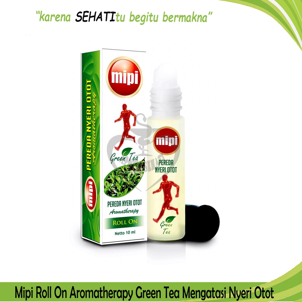 MIPI ROOL ON GREEN TEA 10ML OBAT GOSOK SAKIT KEPALA MASUK ANGIN