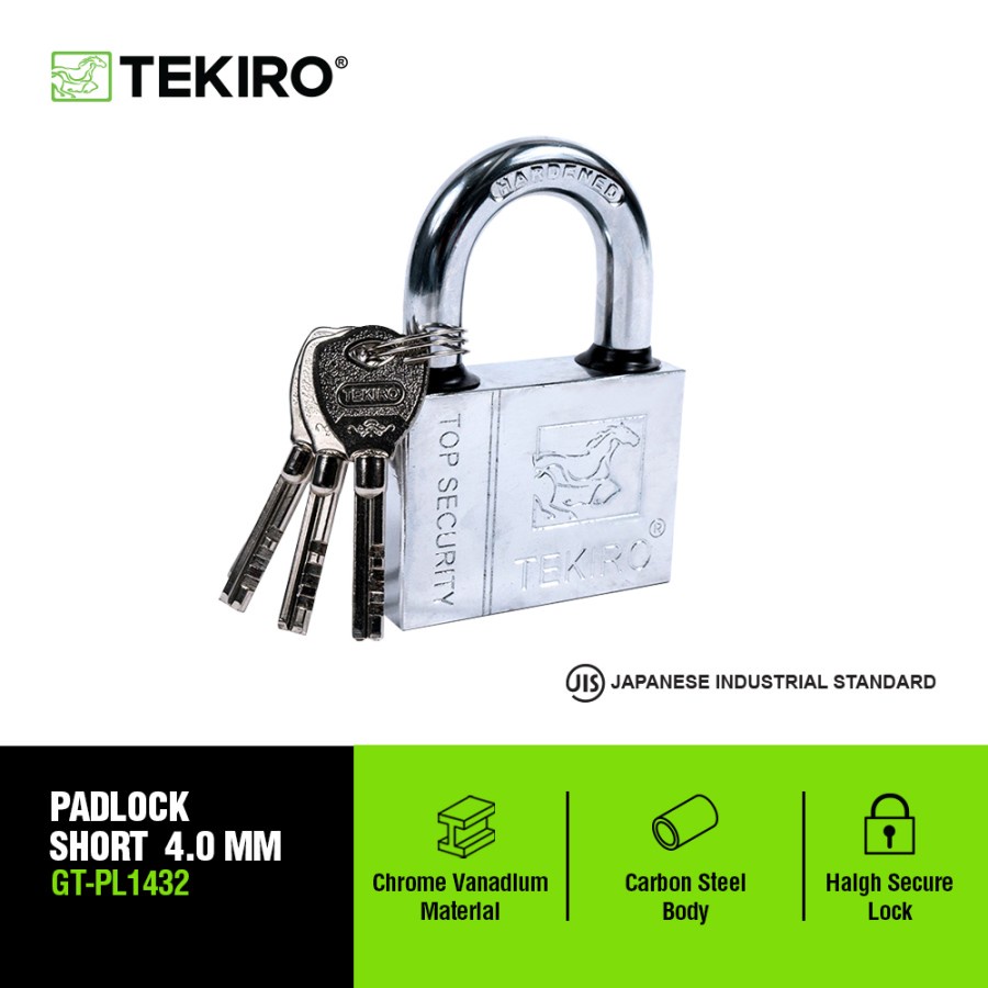 TEKIRO GEMBOK PENDEK 40 MM PADLOCK SHORT 40MM