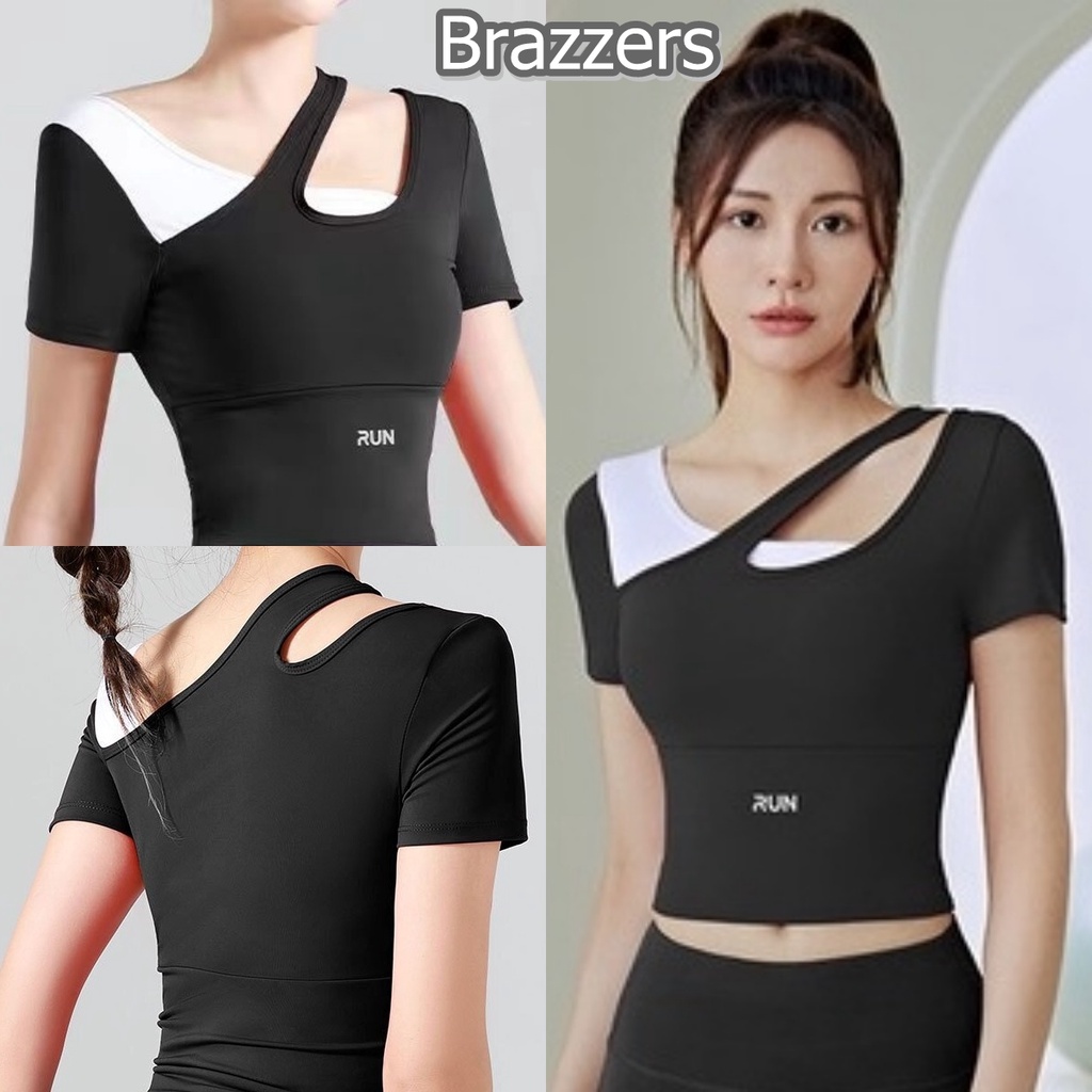 Sport Wear Pakaian Olahraga Gym Fitness Jogging Senam Aerobik Zumba Golf Tenis Wanita Aerobic Crop T