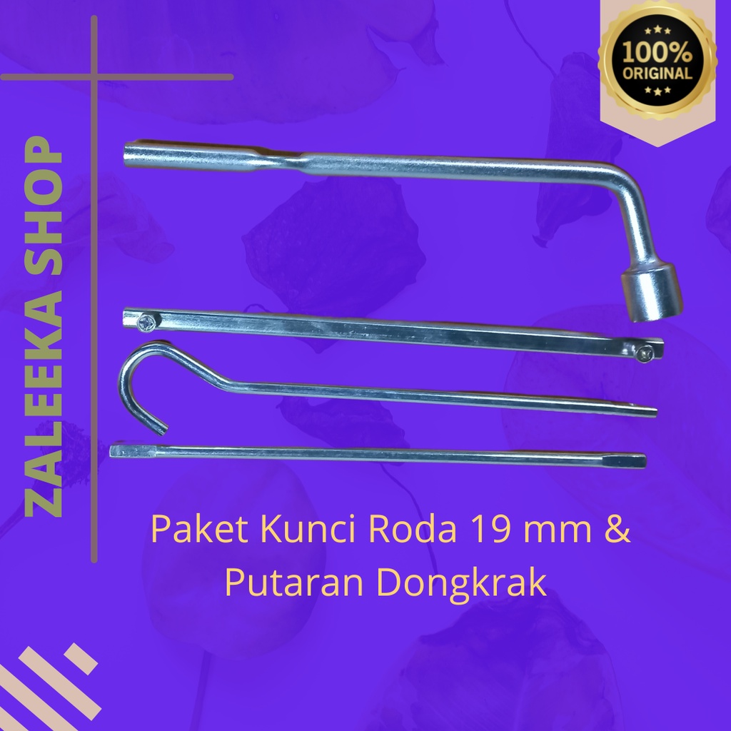 Kunci Roda Mobil 19 MM &amp; Handle Dongkrak Metema Original Ertiga / Jazz / Brio / Mobilio