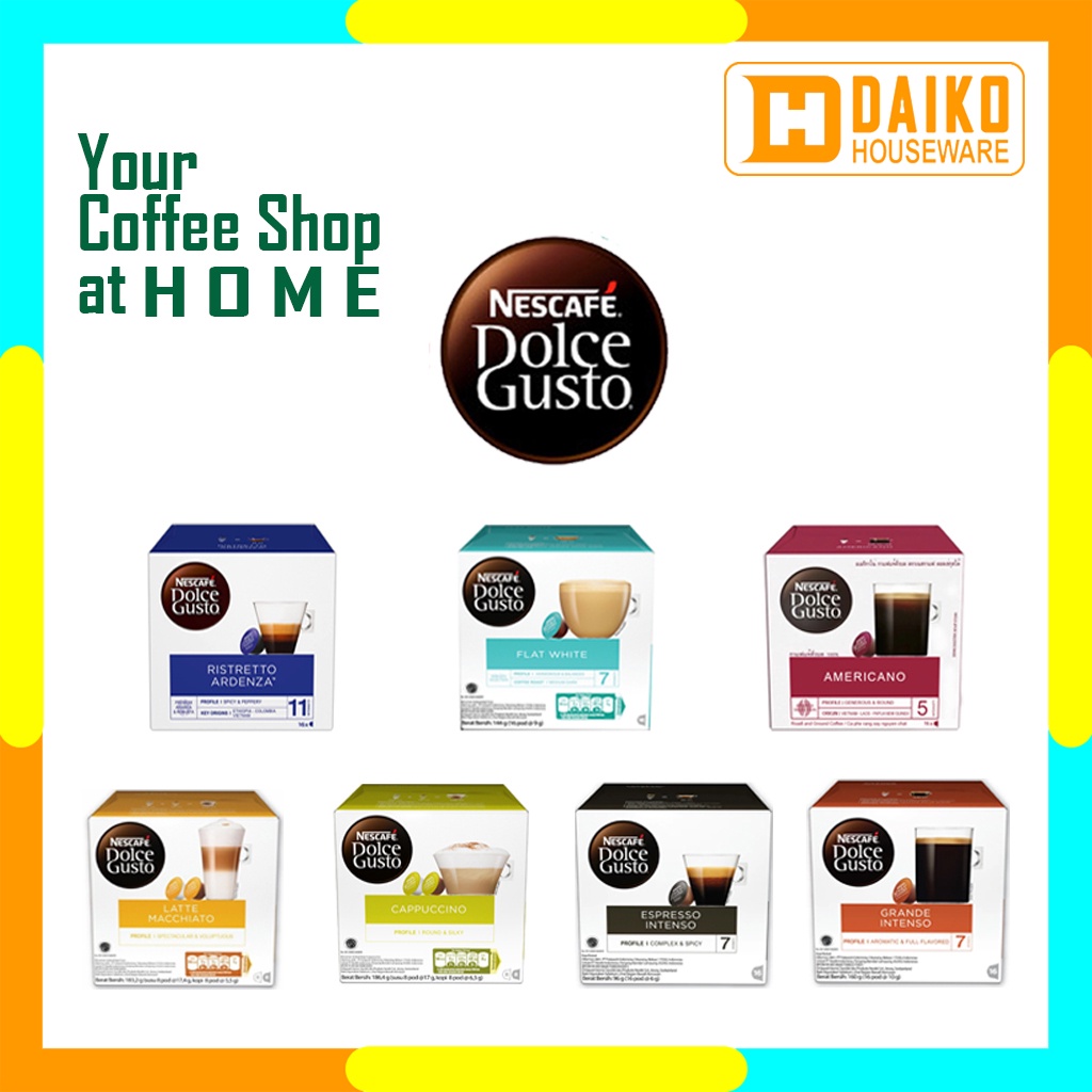 Capsule NDG Nescafe Dolce Gusto &amp; Starbucks Coffee Box All Varian Rasa Original Nestle