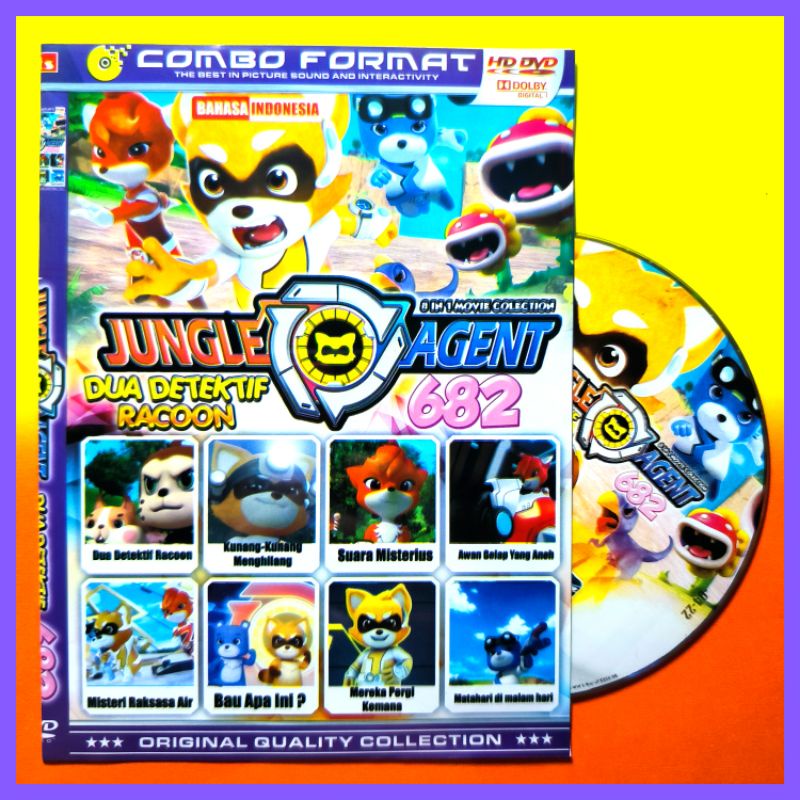 Kaset Film Kartun Anak Koleksi Pahlawan Jungle Agent Volume Terbaru Bahasa Indonesia.