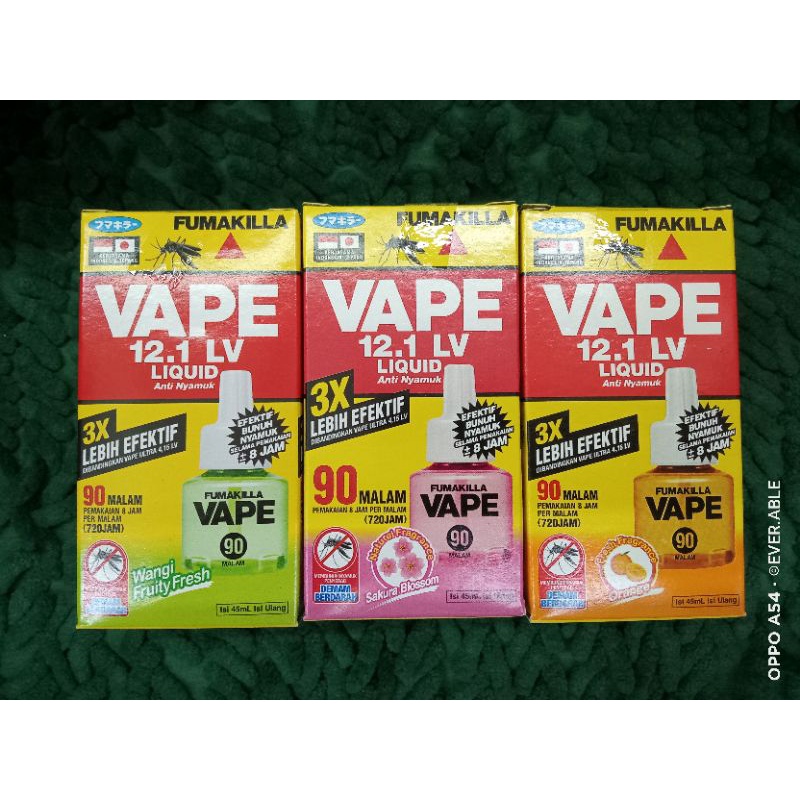 FUMAKILLA VAPE OBAT NYAMUK ELEKTRIK REFILL 90 MALAM ORIGINAL