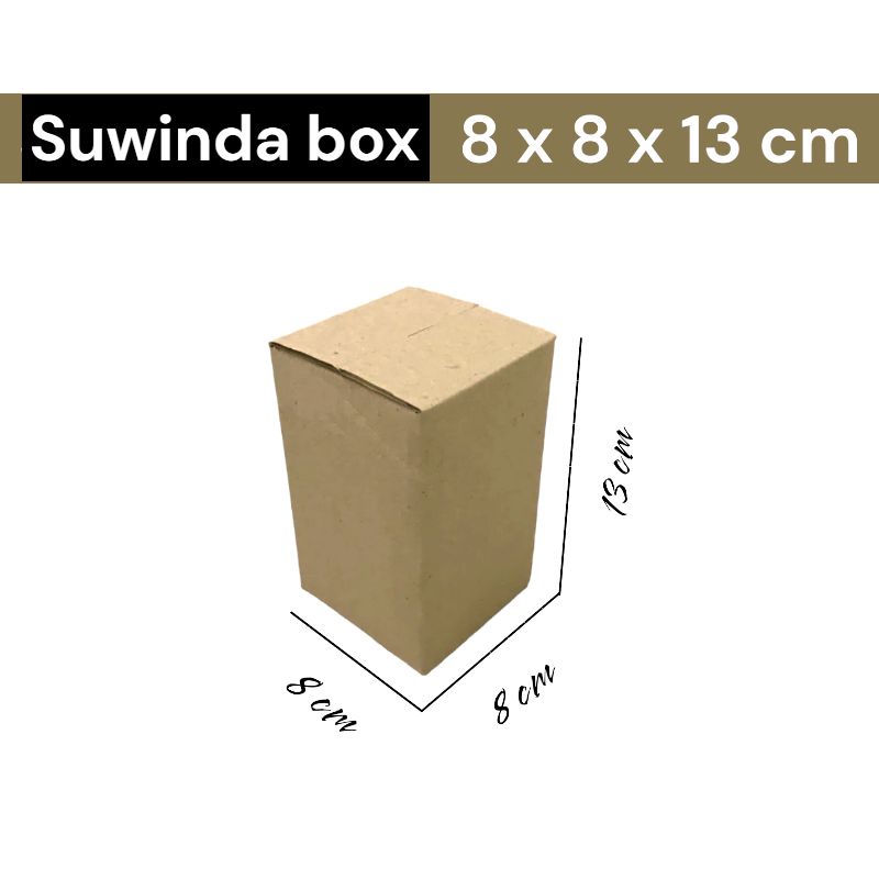 

Kardus karton uk. 8x8x13 cm Kotak Box ST untuk packing Souvenir -dll