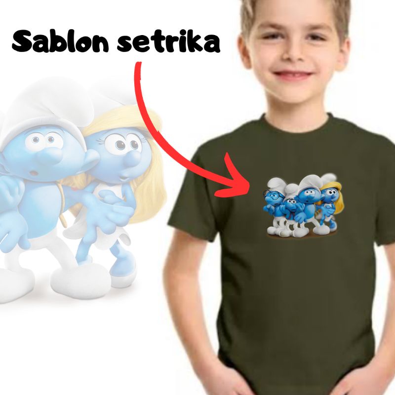 SABLON SETRIKA , STICKER BAJU