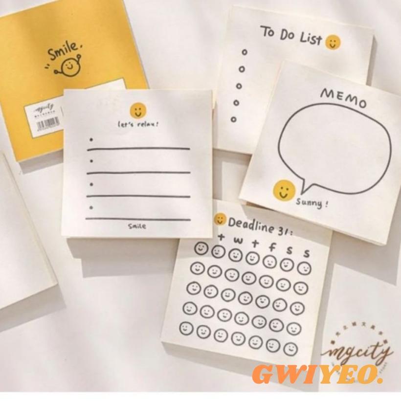 

See Here Memopad Notepad Yellow Memo Cute Isi 50 Lembar
