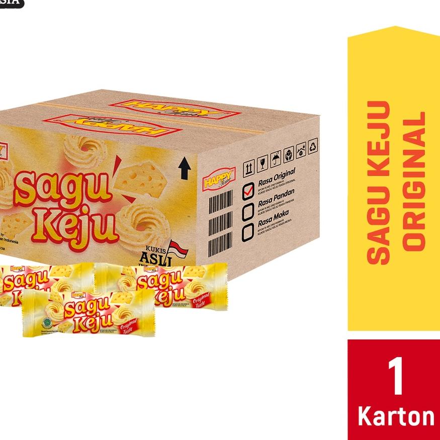 

⅍ Happy Time Sagu Keju (1 Karton isi 6 pack) ♡