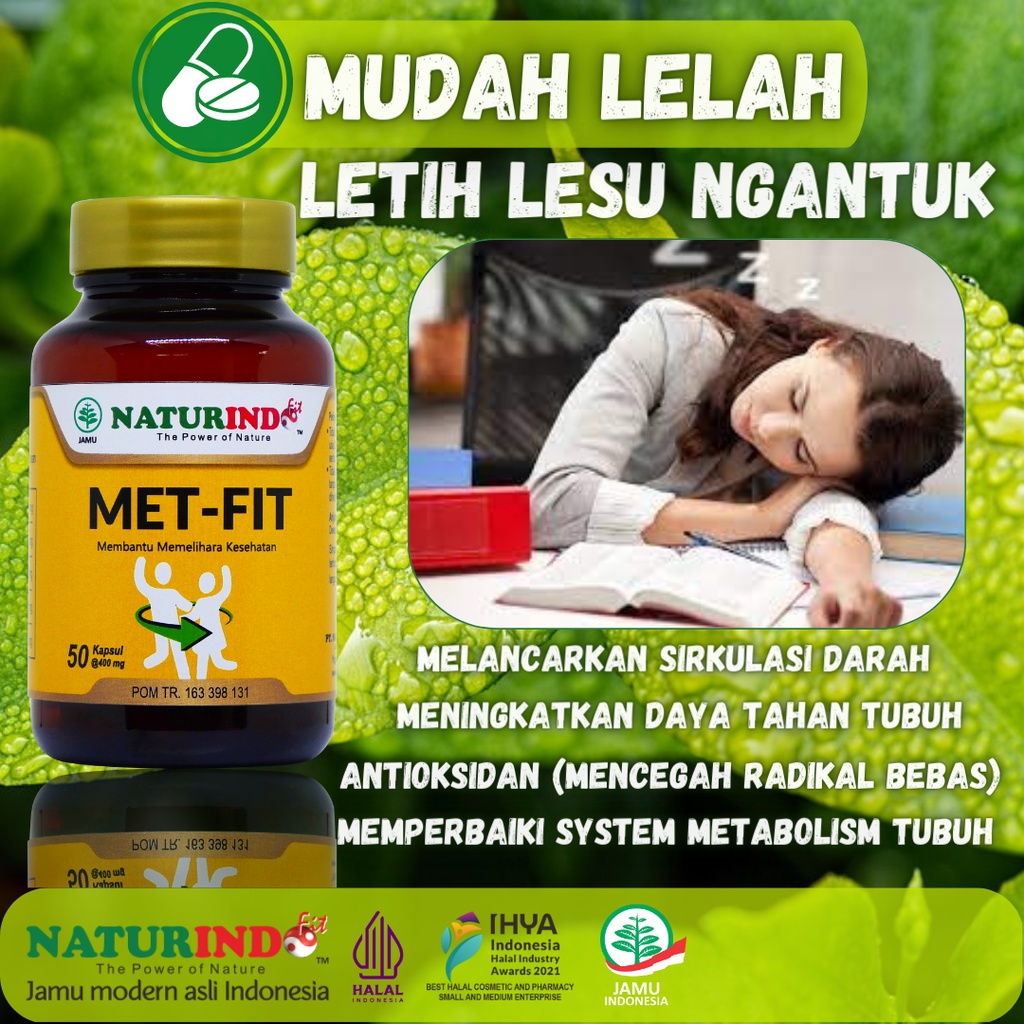 Obat gangguan metabolisme tubuh mudah capek letih lesu tidak bergairah ngantuk  anak remaja dewasa l