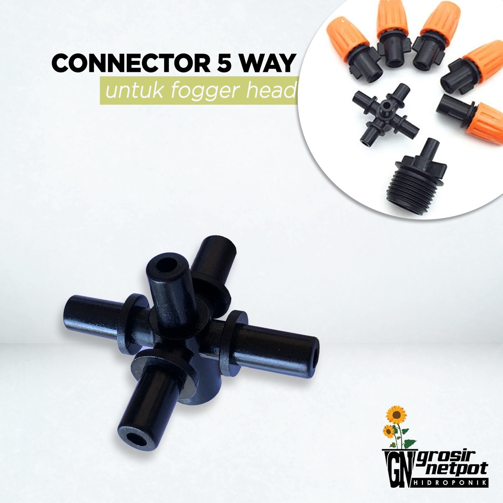 Connector Fogger Head 5 Cabang / 5 Way Connetcor to Fogger Head / Pengkabutan
