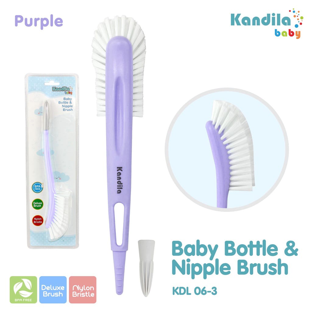 KANDILA BABY BOTTLE&amp;NIPPLE BRUSH (KDL06-3) SIKAT BOTOL