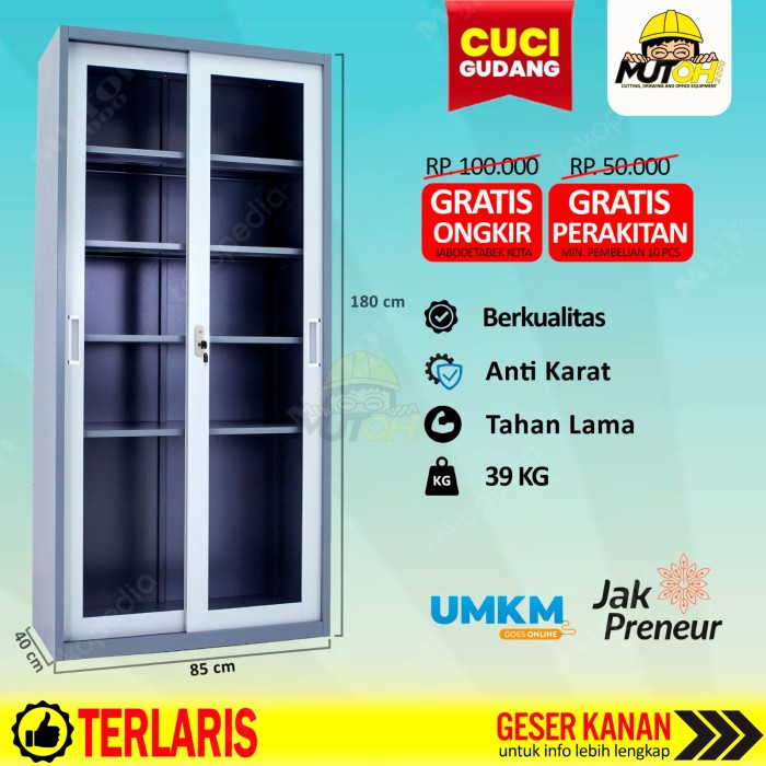 

Terlaris Lemari Arsip Lemari Besi Filling Cabinet - Pintu Kaca Sliding Geser