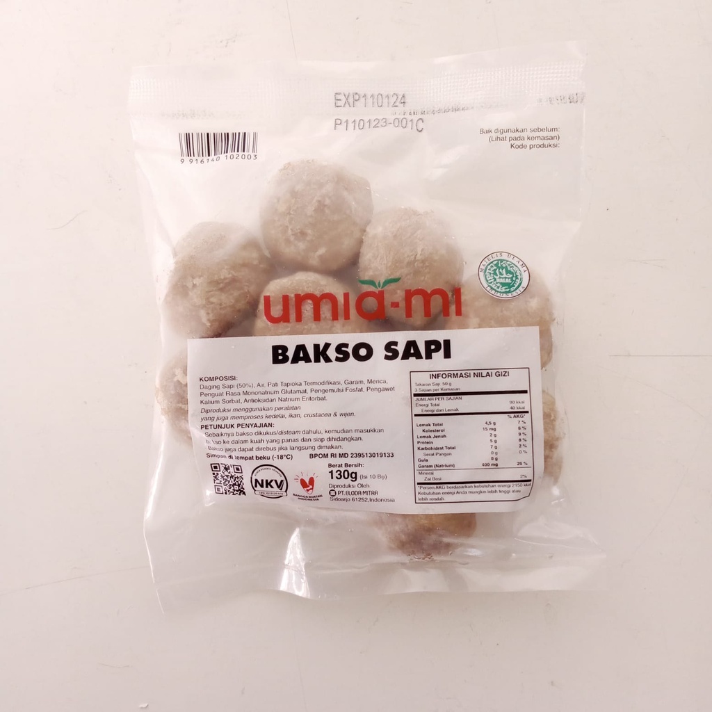 

UMIAMI bakso sapi 10s 130gr