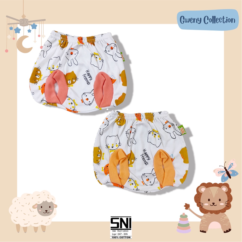 Celana Kacamata Bayi / Celana Kacamata Anak Motif Happy Friend Baby Glow