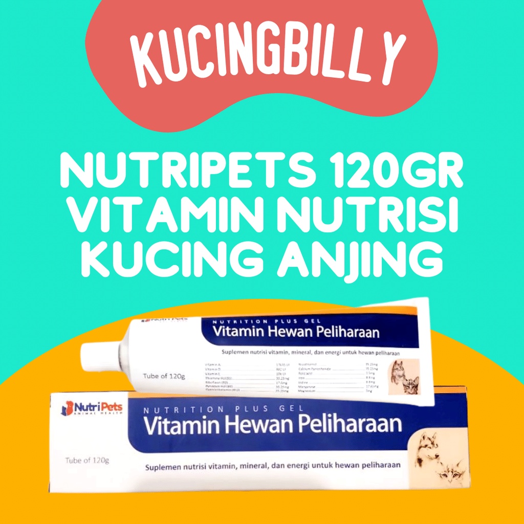 NUTRI PETS VITAMIN KUCING ANJING 120GR