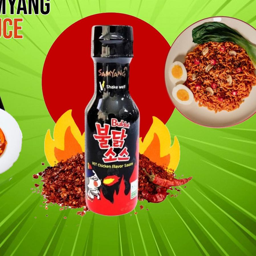 

♀ Saos Sauce Samyang Saus Samyang Logo Halal Hitam Original ♪