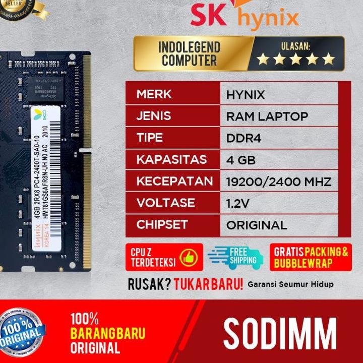 HYNIX SODIM DDR4 4GB PCMHZ