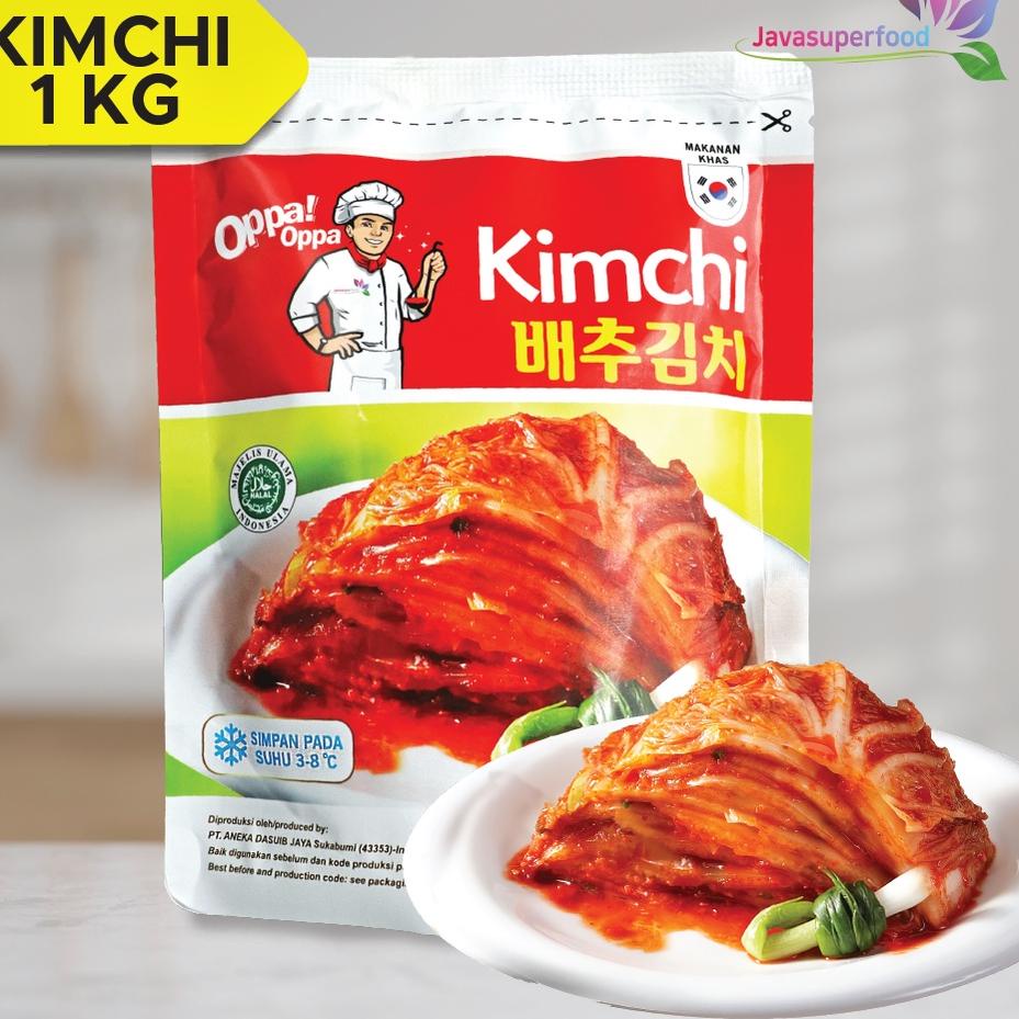 

☊ KIMCHI Sawi Fresh / Kimchi Halal / Kimchi Korea 1KG - Makanan Korea ♩