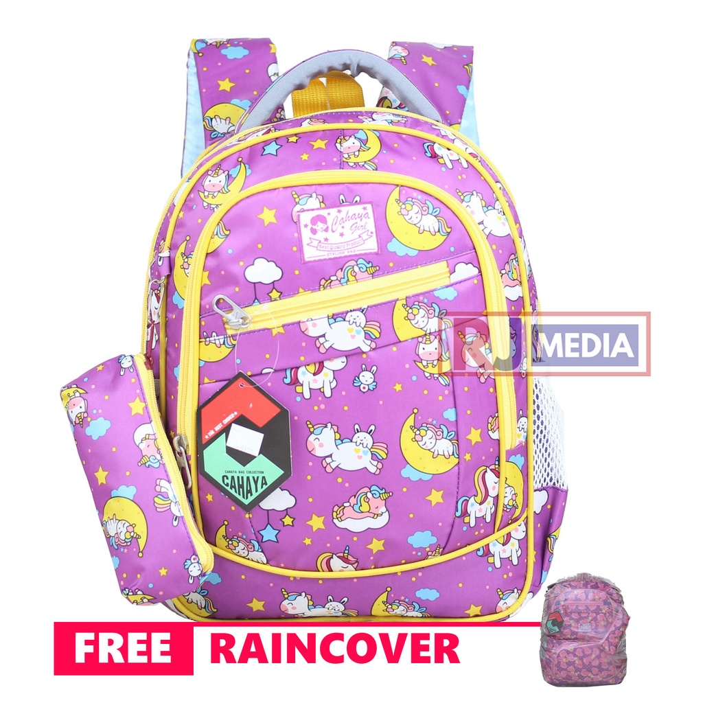 Tas Sekolah Anak Perempuan Karakter Ransel Mini Paud Cewek Ungu Lucu Cahaya Pony Bulan Kecil Bahan Dolby Sekolah Tk Perempuan Cantik Lucu Di Punggung Nyaman