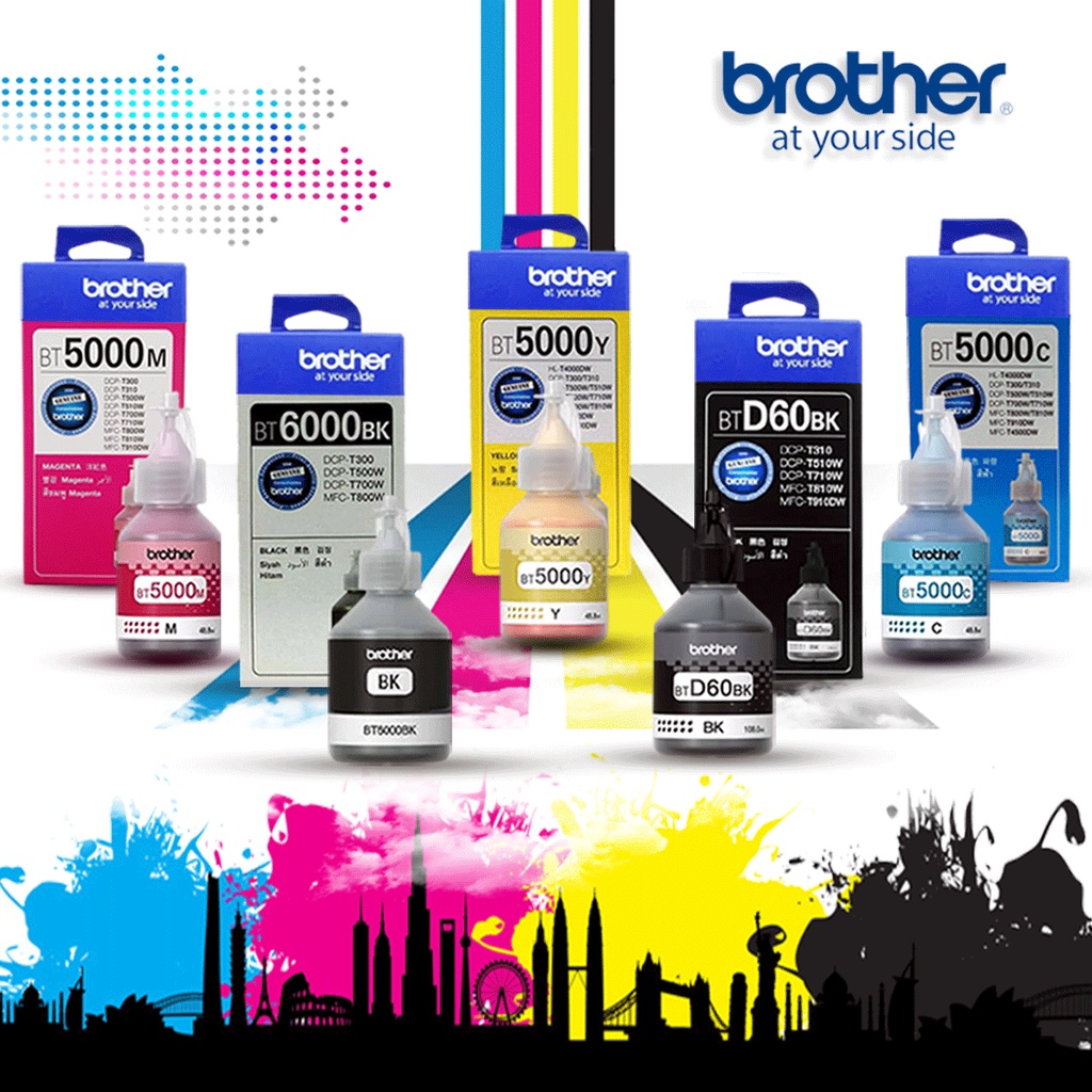 Tinta printer BROTHER BT5000 BT6000 D60BK DCP T710W DCP T300 DCP-T310 T800W T810DW T910DW