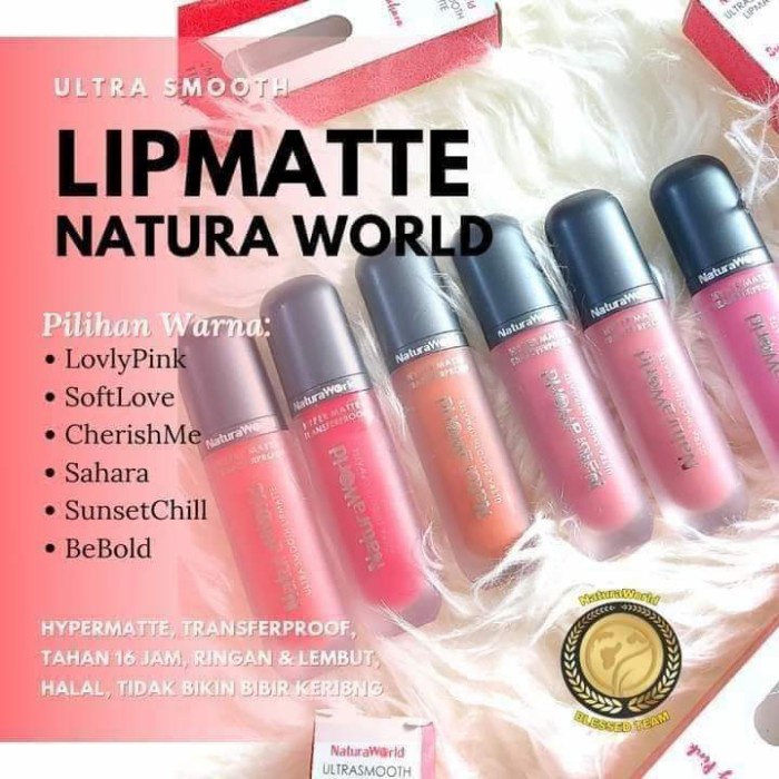 lip matte naturaworld original asli 100%