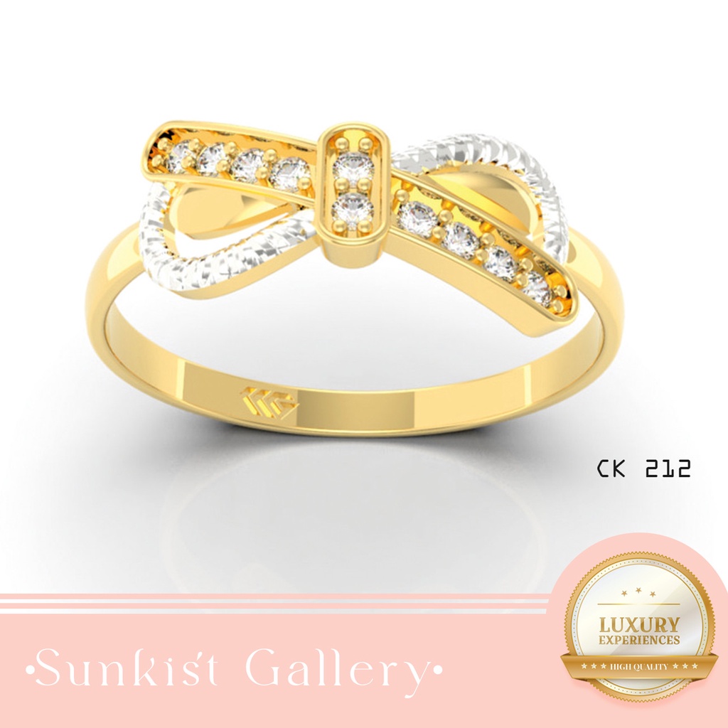 CINCIN EMAS ASLI KADAR 300 / 6KARAT DAN KADAR 375 / 8 KARAT CINCIN PITA EMAS CANTIK CINCIN SIMPEL EL