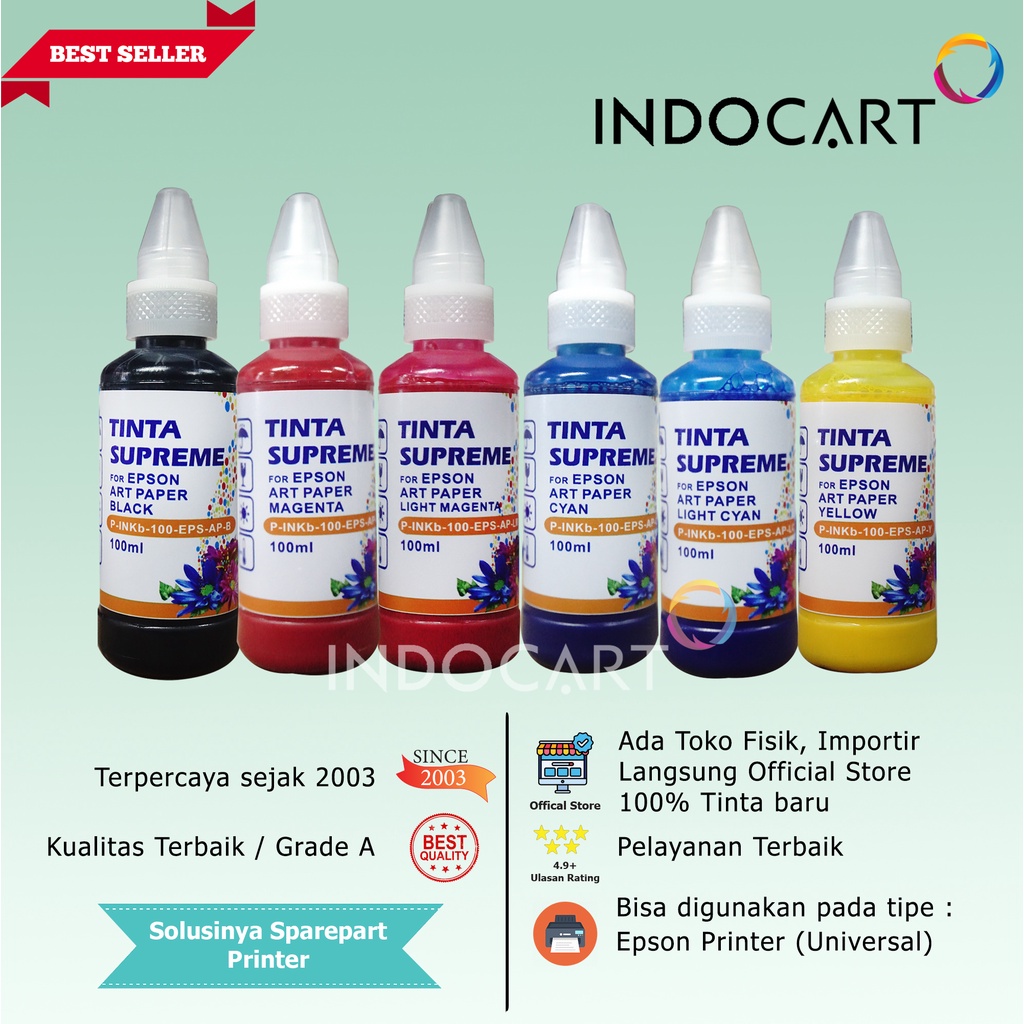 IndoCart Tinta Refill Printer Epson-Art Paper Ink-100ml