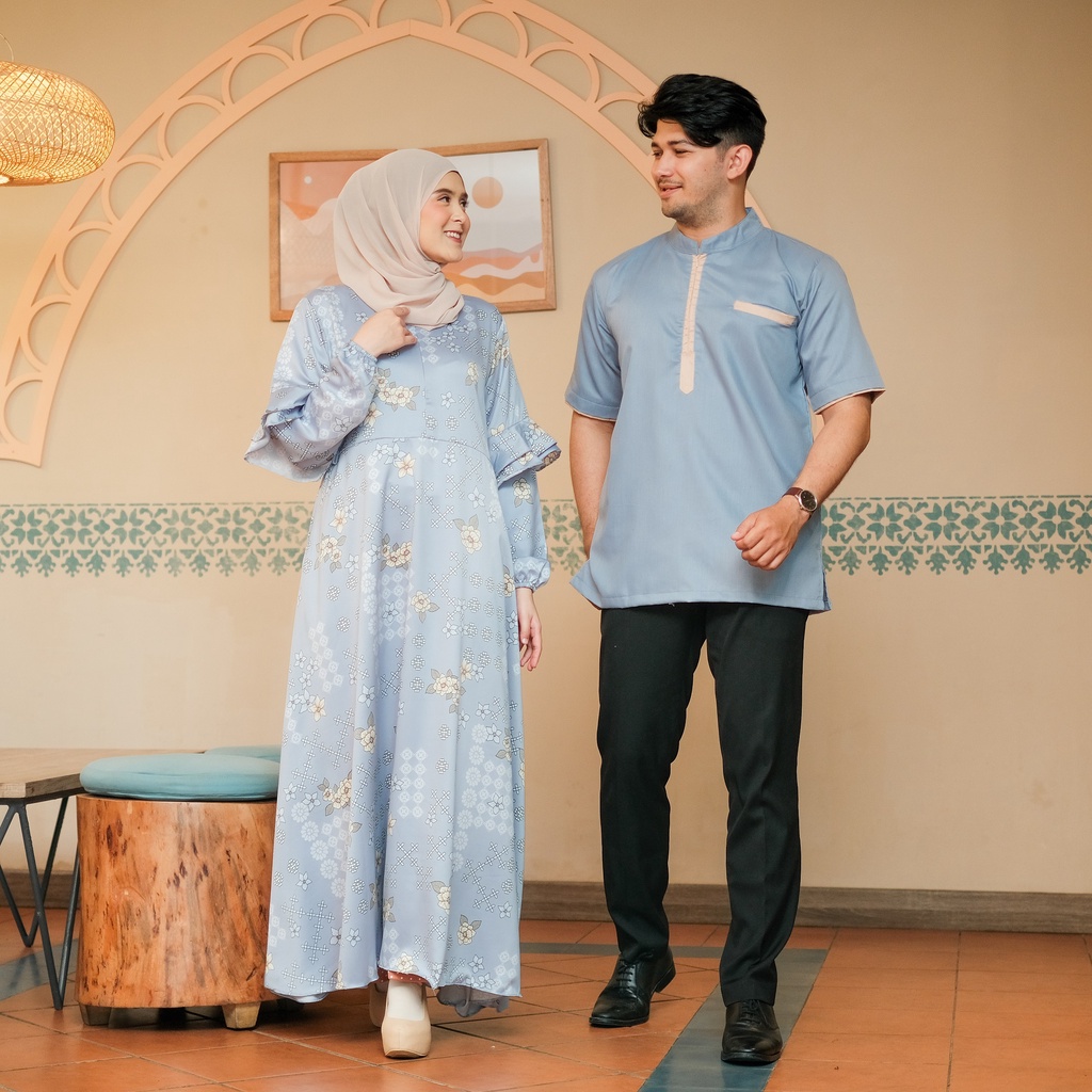 ANJANI FAMILY SET 2023 GAMIS KOKO SET KEMBAR COUPLE KELUARGA SARIMBIT LEBARAN