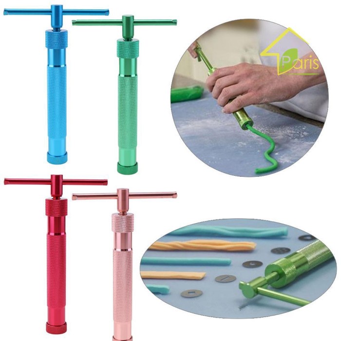 Alat Gun Extruder Craft Fondant Gumpaste Clay Rambut Bakmi Noodle Rumput