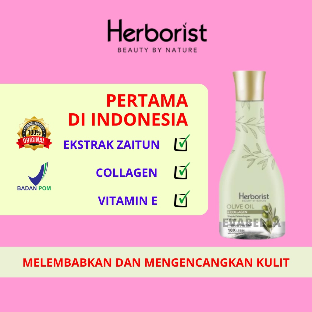 Herborist Olive Oil Minyak Zaitun Collagen Herborist Minyak Zaitun Herboris Collagen Pelembab Pengen