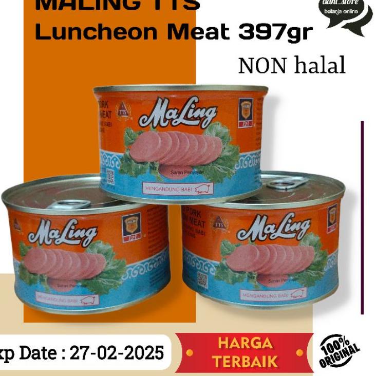 

GROSIR_JAKARTA Maling TTS Canned pork Luncheon Meat 397gr ( NON HALAL )