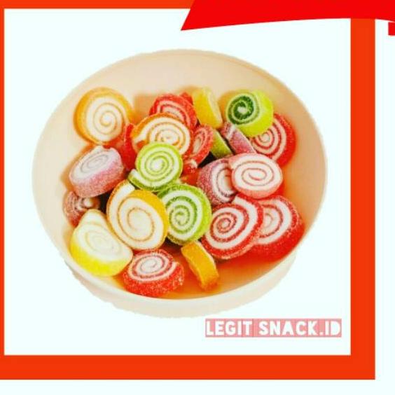 

➨ Jelly Thailand Roll Lingkaran / Permen Jeli Kiloan / Jely Buah 500 Gram ✺