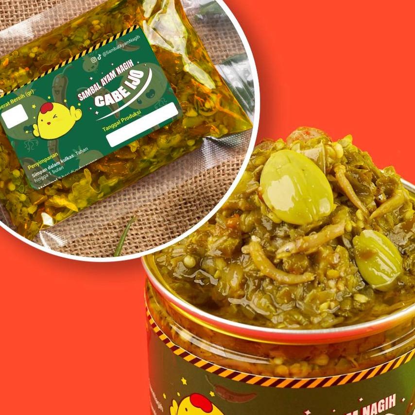 

♦ SAMBAL NAGIH - Sambal Cabe Ijo Padang Teri Sachet ☊