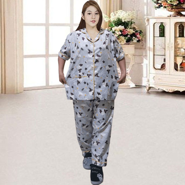 ISANNY PIYAMA SET SIZE.XXL/PIYAMA CP JUMBO KARAKTER BT21/CHICKEN/PAKAIAN WANITA/REAL PICT