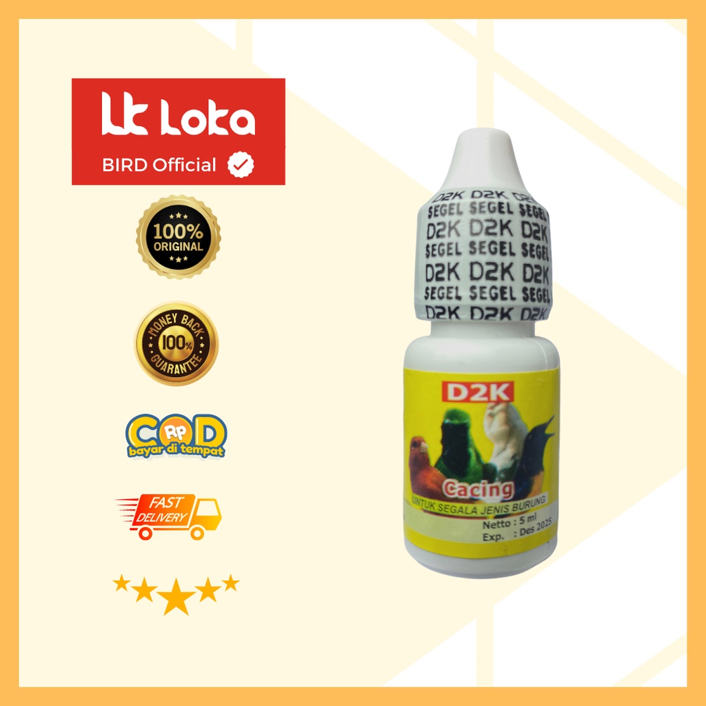 D2K Cacing Obat Burung Cacingan Pencernaan