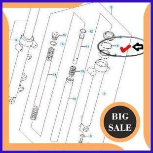 sparepart Set Ring Seal Shock Depan-Ring Snap Suzuki Spin Skydrive Skywave Original SGP 140ZZ3