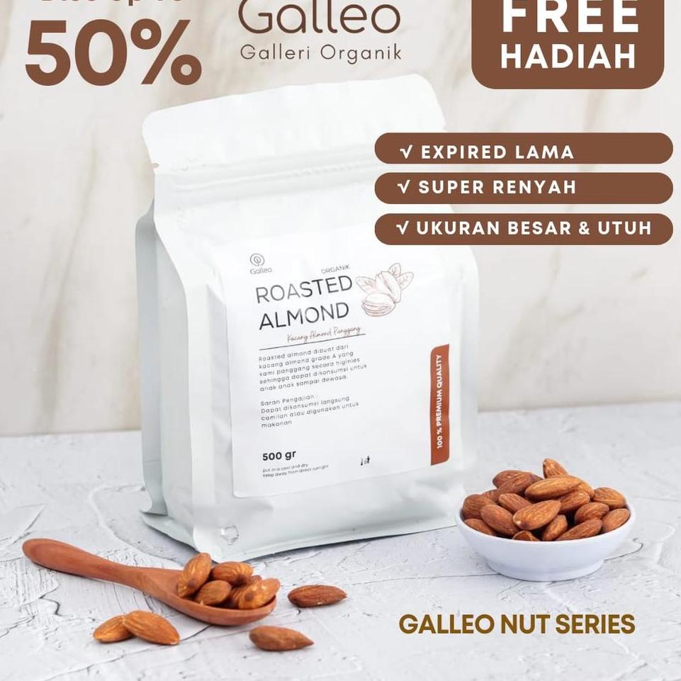 

Belanja kuat KACANG ALMOND PANGGANG 500 GR / ROASTED ALMOND GALLEO