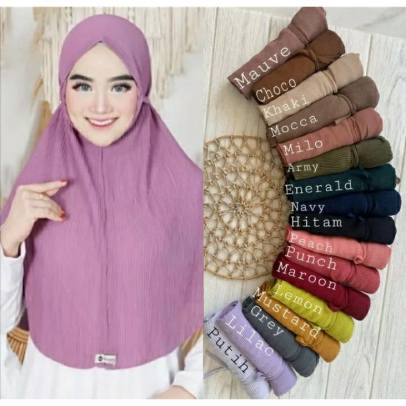 kerudung plisket