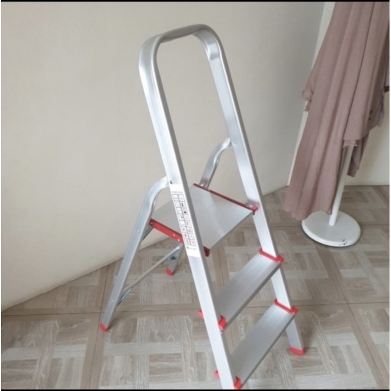 DT DH103 Tanggal lipat 3 step Tangga rumah Kokoh Pijakan Kaki 3 step